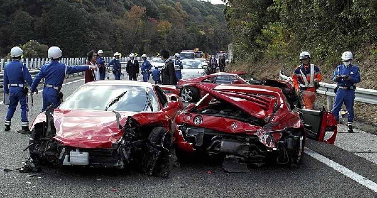 Eight Ferraris crash in Japan - Los Angeles Times